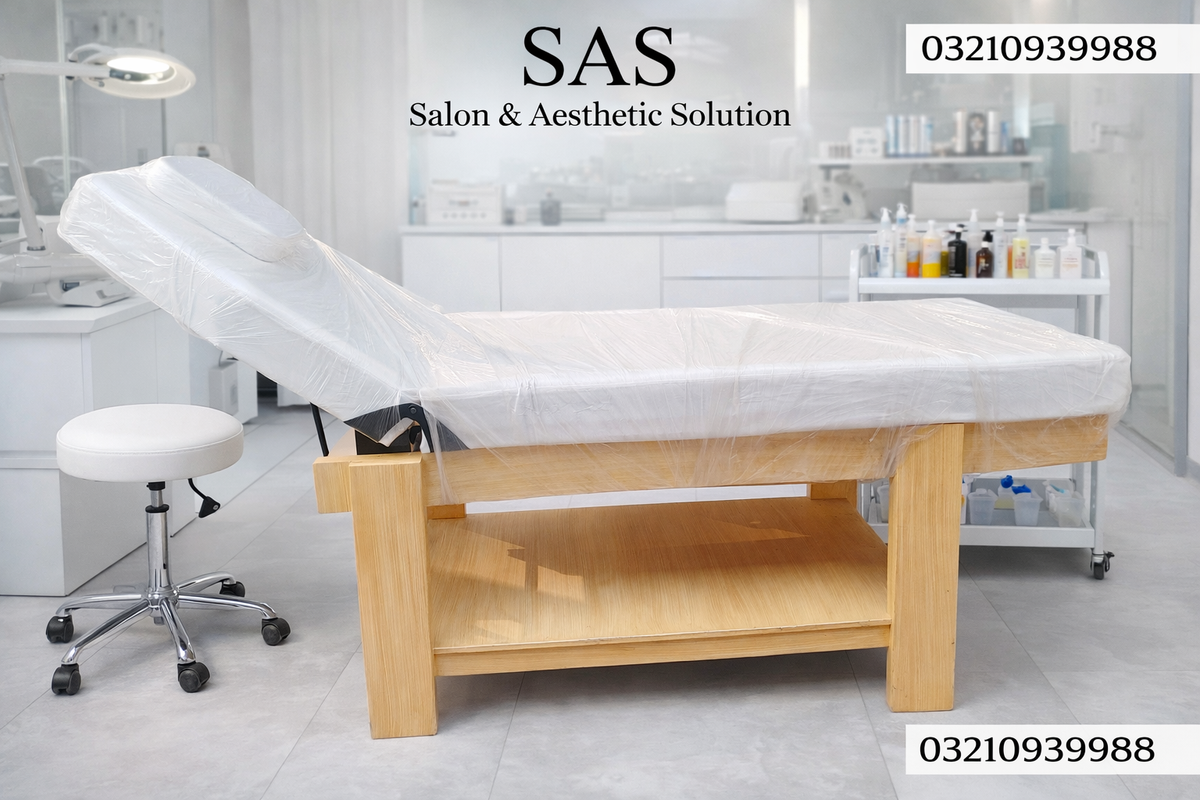 Premium Wooden Frame Aesthetic Bed