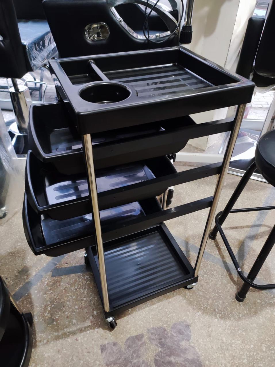 Premium Imported 5-Tray Salon Trolley