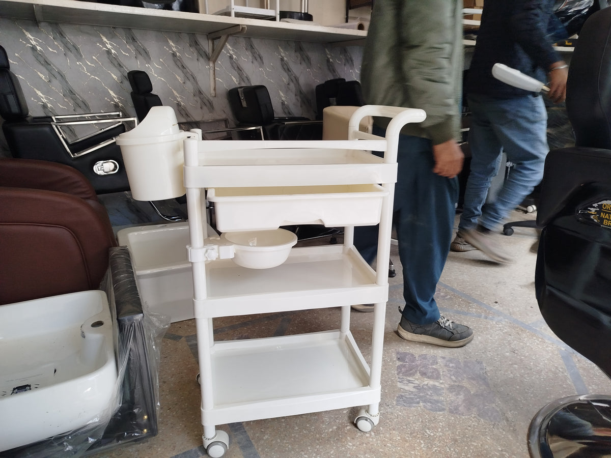 Premium Imported Plastic Aesthetic Trolley – Large