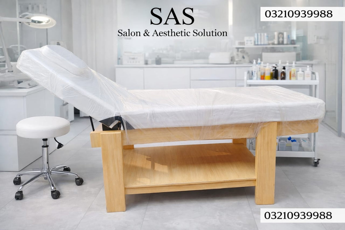 Premium Wooden Frame Aesthetic Bed
