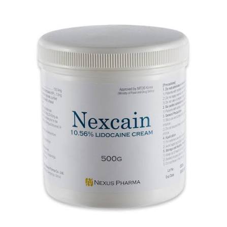 Nexcain Lidocaine Cream Numbing Jar - Made in Korea