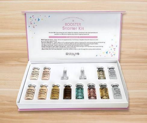 BB Glow Booster Starter Ampoule Kit Liquid for Micro needling Treatment - Shades and Serums Mix Kit
